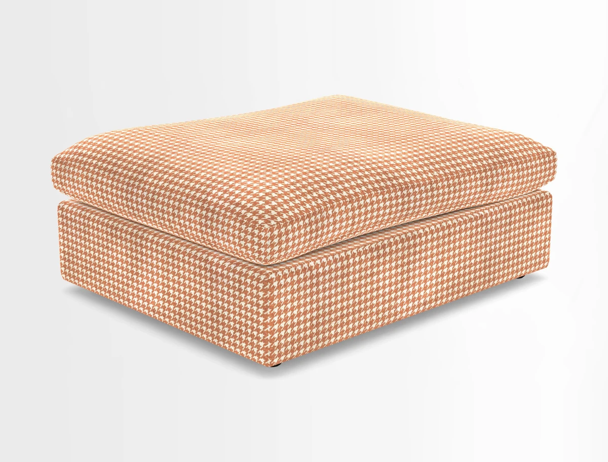 Big Softie Footstool in Two Tone Plain Biscuit