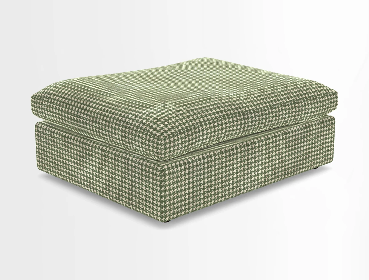 Big Softie Footstool in Two Tone Plain Biscuit