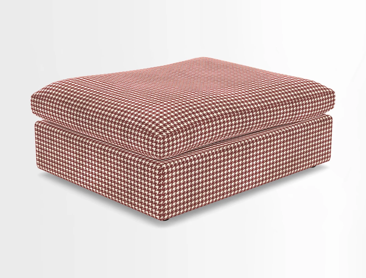 Big Softie Footstool in Two Tone Plain Biscuit