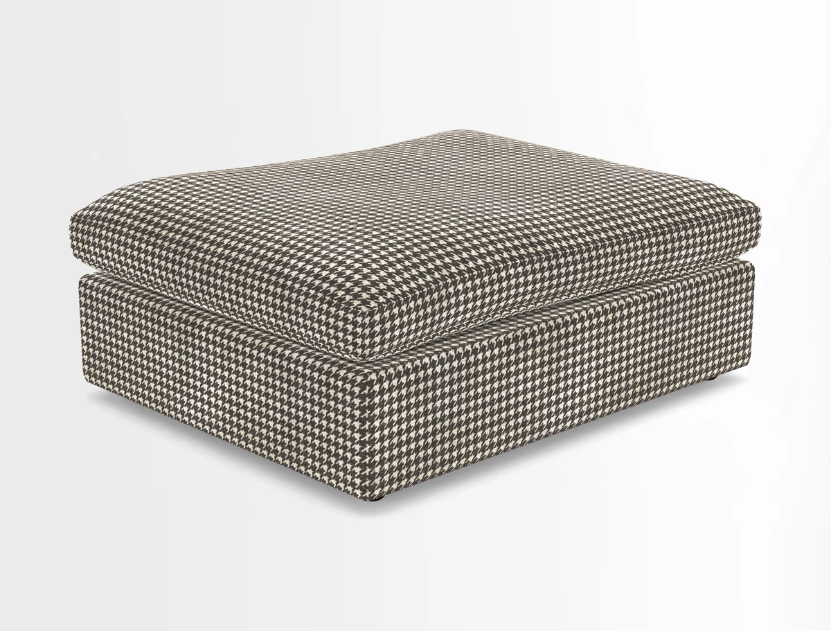 Big Softie Footstool in Two Tone Plain Biscuit