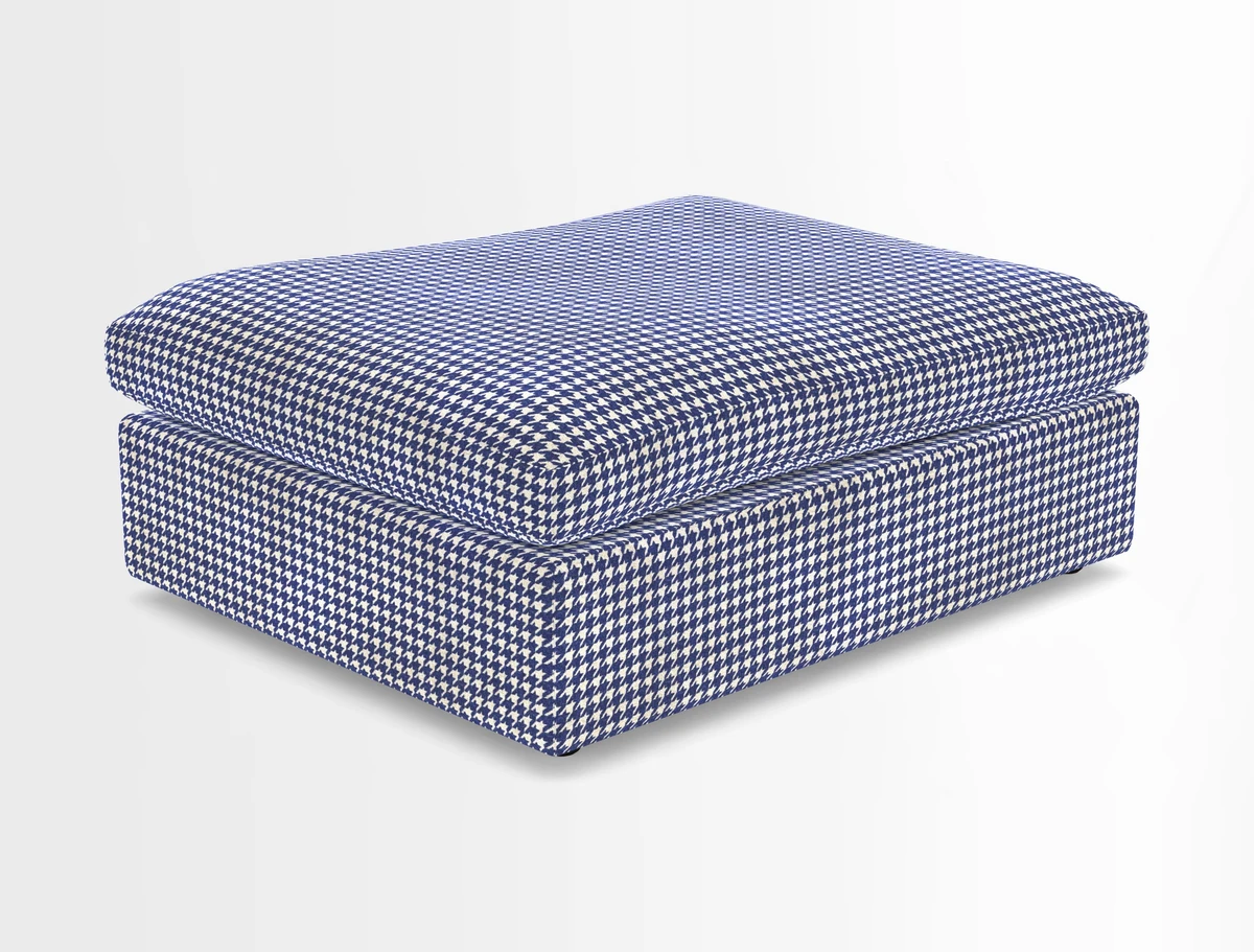 Big Softie Footstool in Two Tone Plain Biscuit