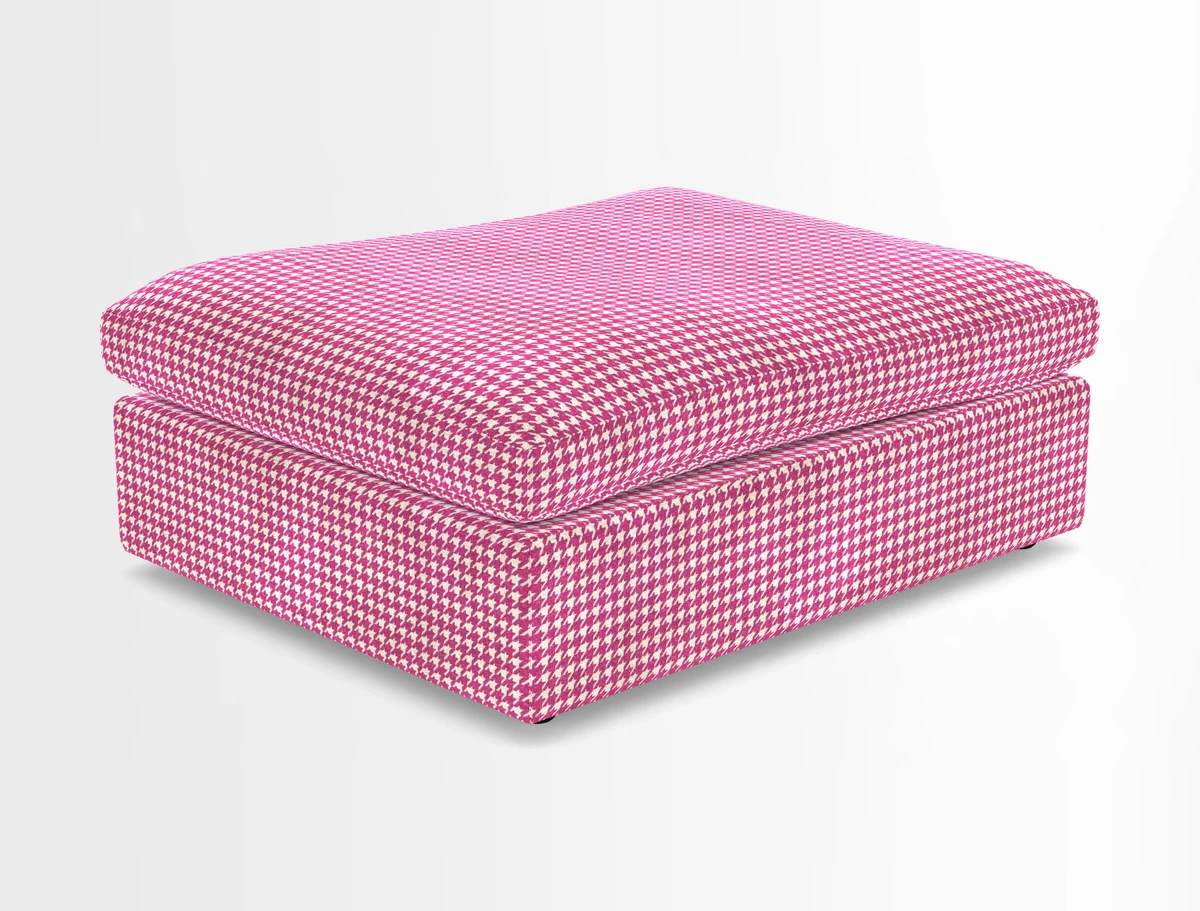 Big Softie Footstool in Two Tone Plain Biscuit