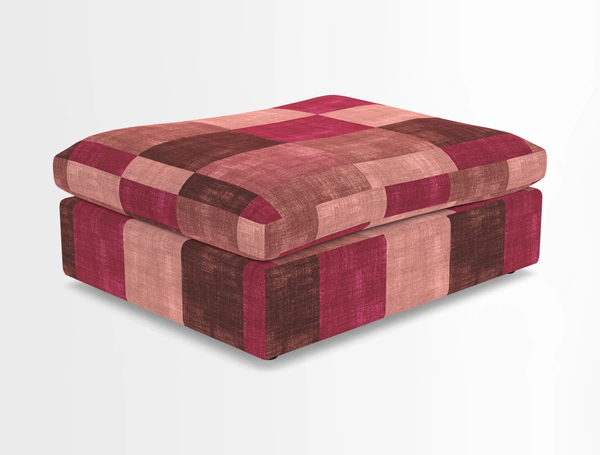 Big Softie Footstool in Two Tone Plain Biscuit