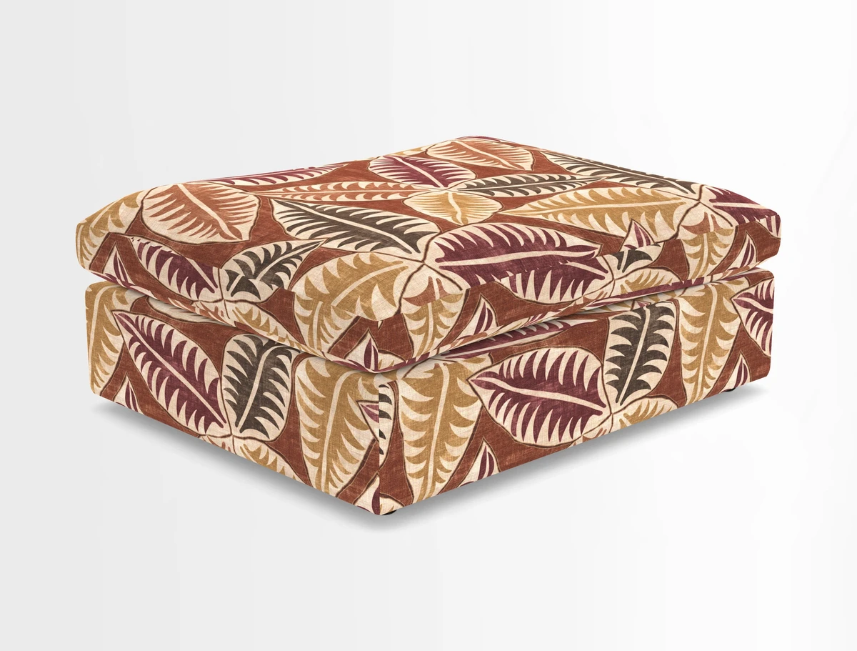 Big Softie Footstool in Two Tone Plain Biscuit