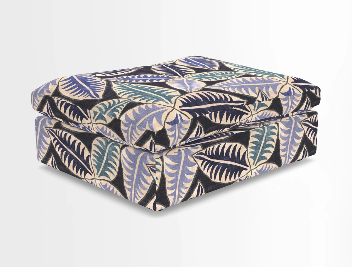 Big Softie Footstool in Two Tone Plain Biscuit