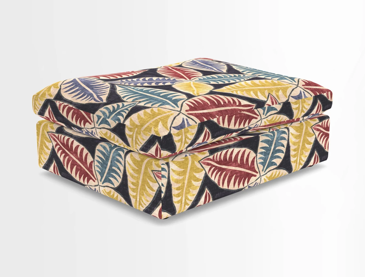 Big Softie Footstool in Two Tone Plain Biscuit