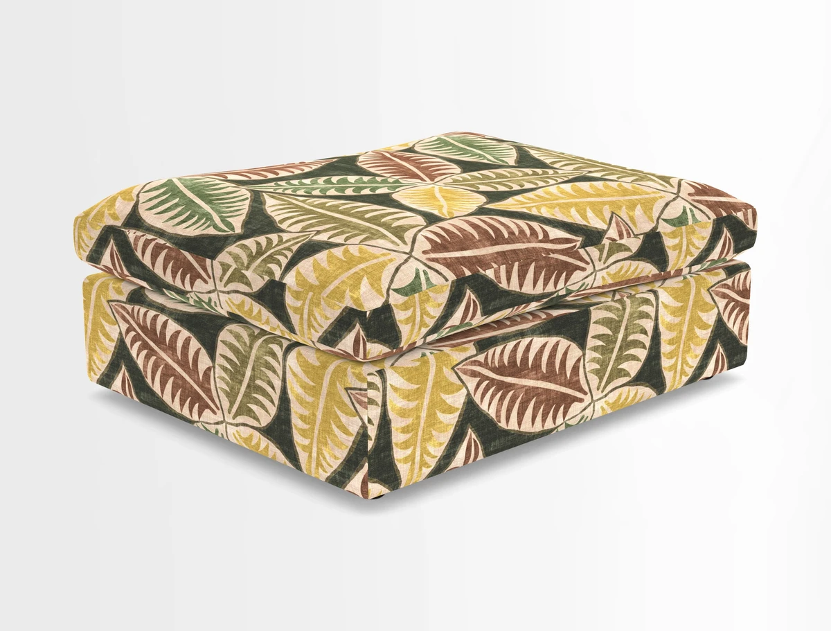 Big Softie Footstool in Two Tone Plain Biscuit