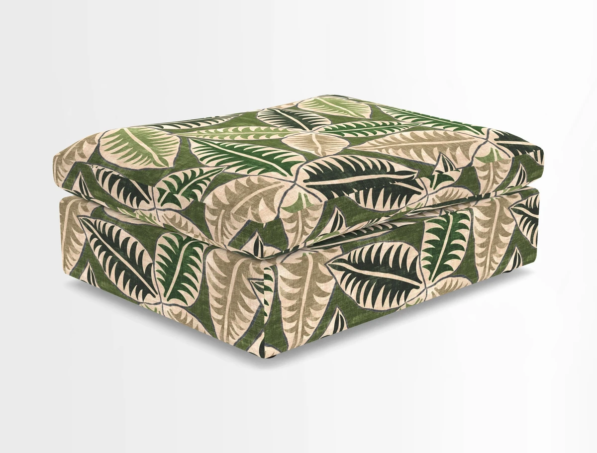 Big Softie Footstool in Two Tone Plain Biscuit