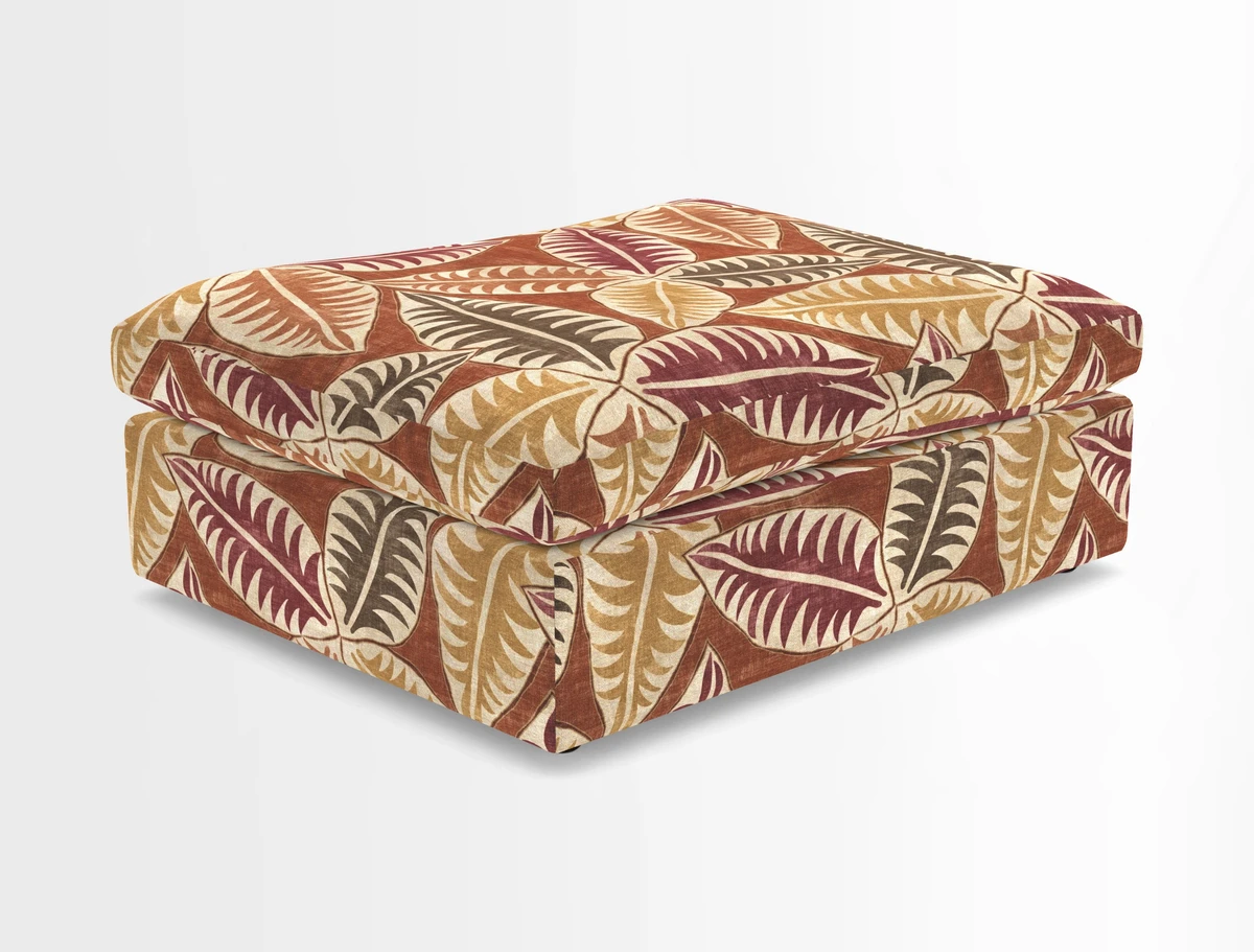 Big Softie Footstool in Two Tone Plain Biscuit