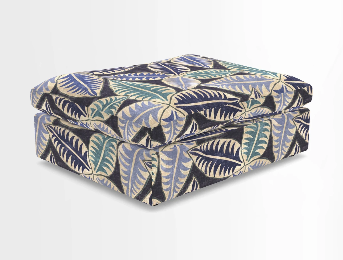 Big Softie Footstool in Two Tone Plain Biscuit