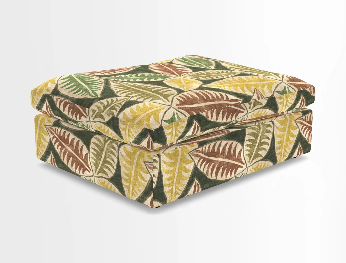 Big Softie Footstool in Two Tone Plain Biscuit