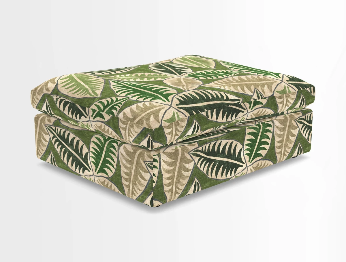 Big Softie Footstool in Two Tone Plain Biscuit