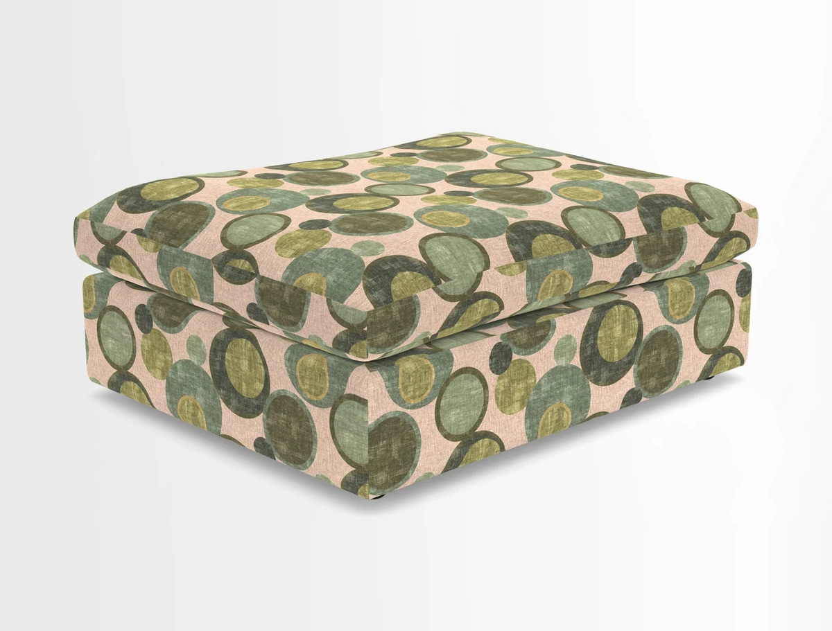 Big Softie Footstool in Two Tone Plain Biscuit