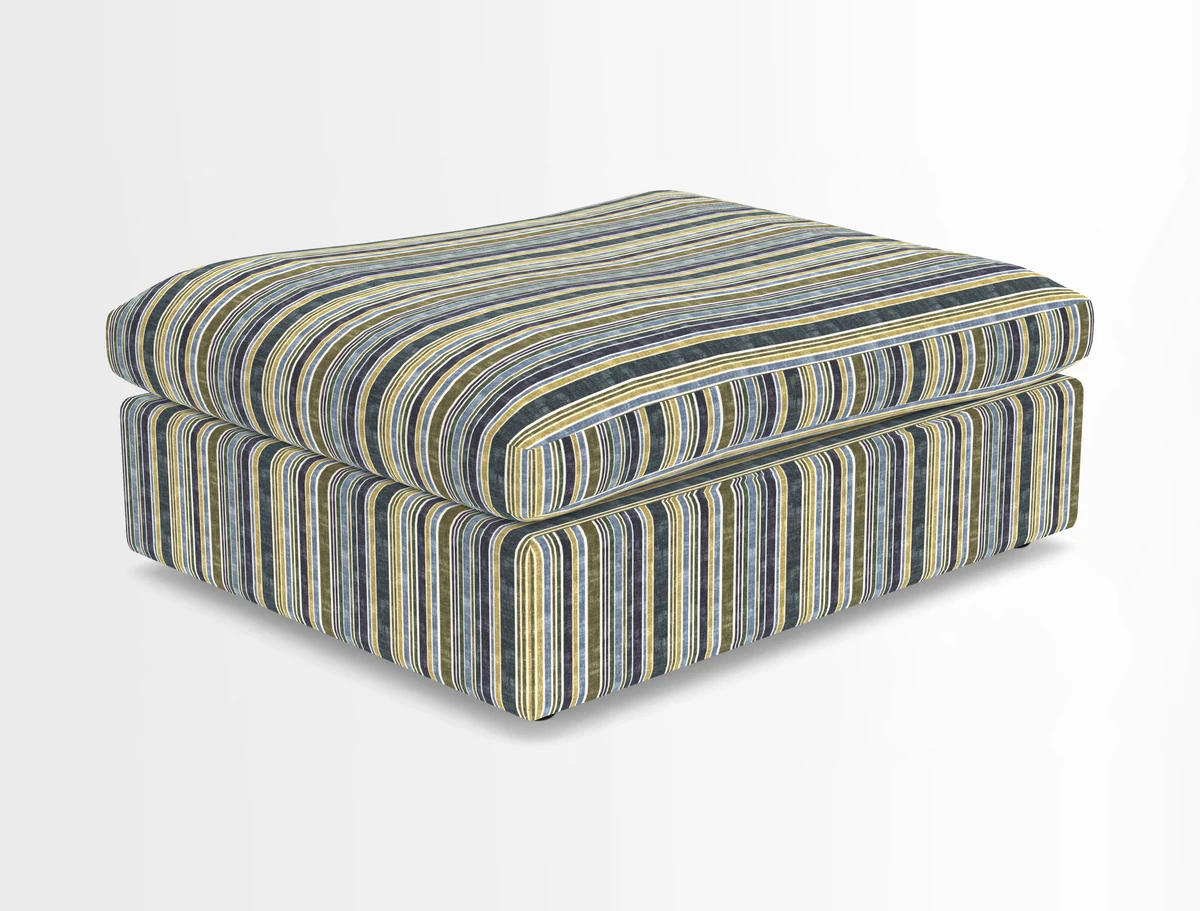 Big Softie Footstool in Two Tone Plain Biscuit