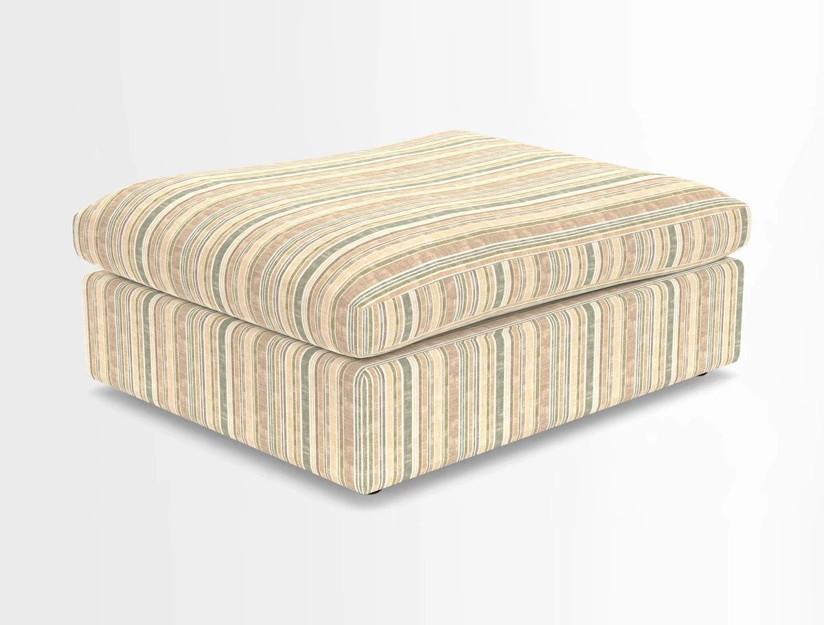Big Softie Footstool in Two Tone Plain Biscuit