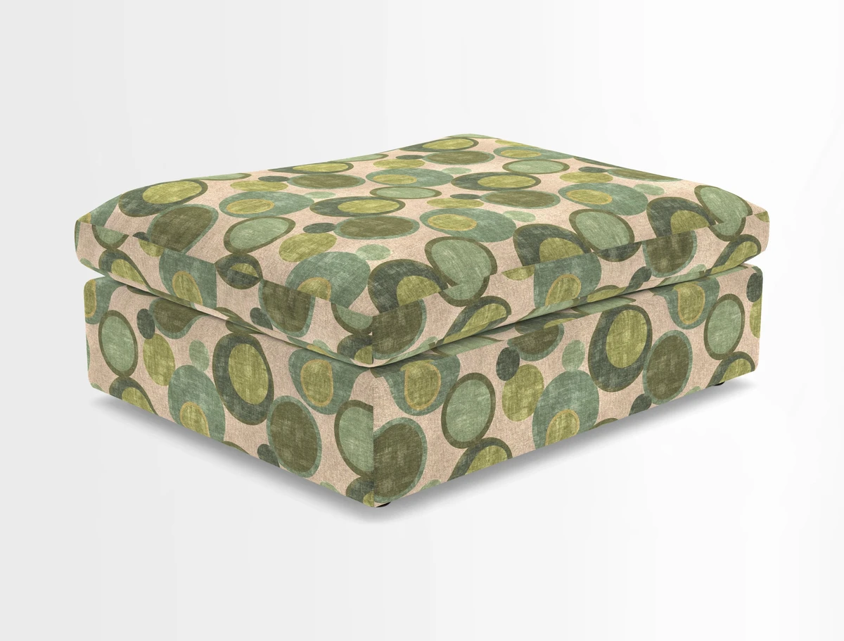Big Softie Footstool in Two Tone Plain Biscuit