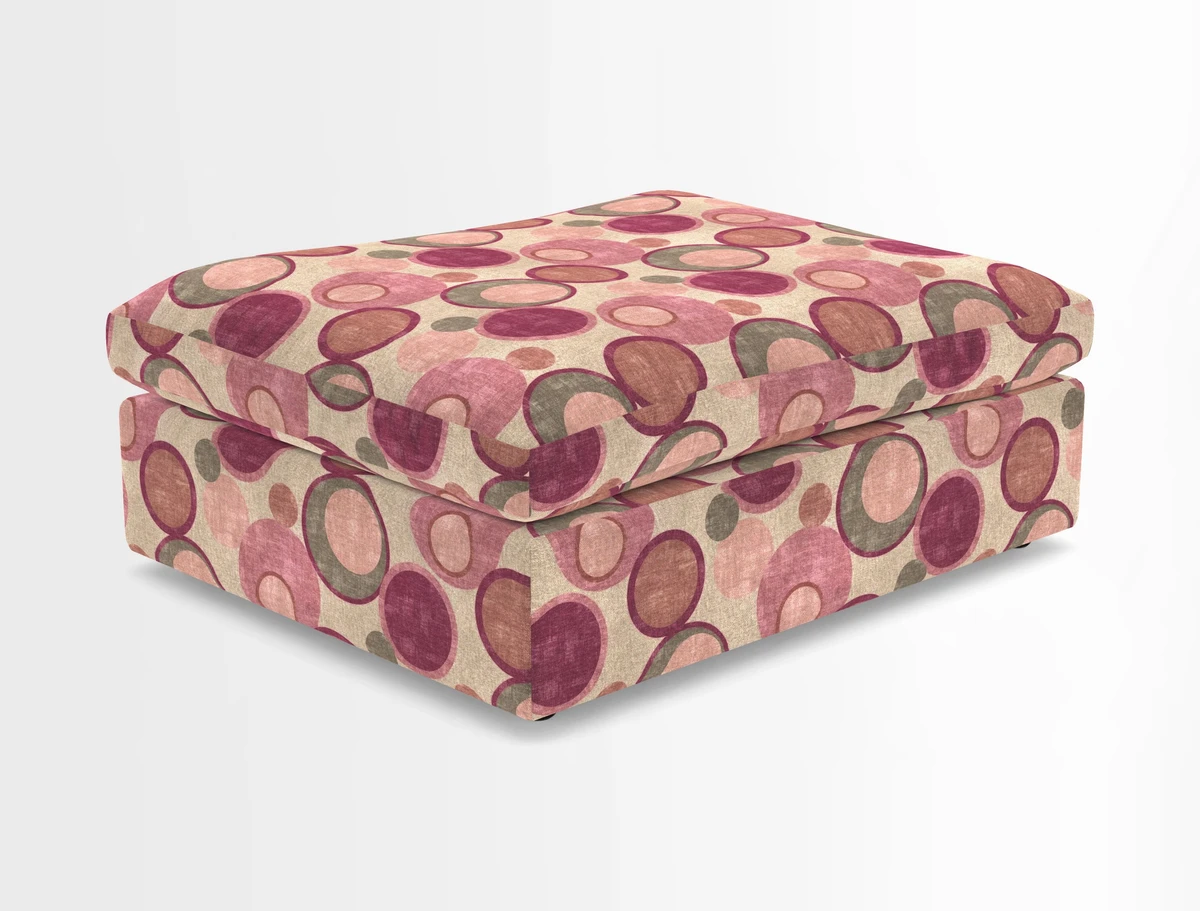 Big Softie Footstool in Two Tone Plain Biscuit