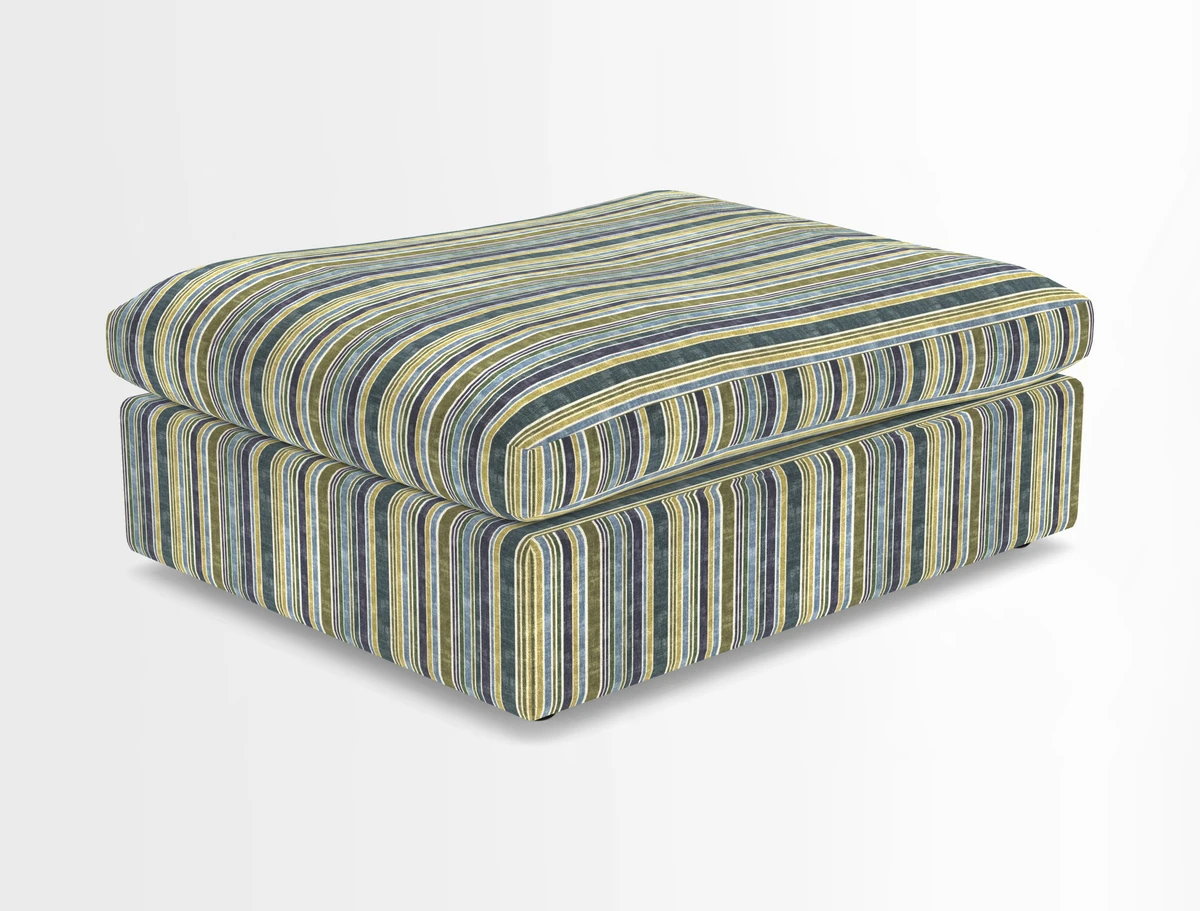 Big Softie Footstool in Two Tone Plain Biscuit