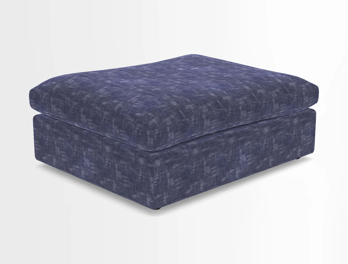 Big Softie Footstool in Two Tone Plain Biscuit