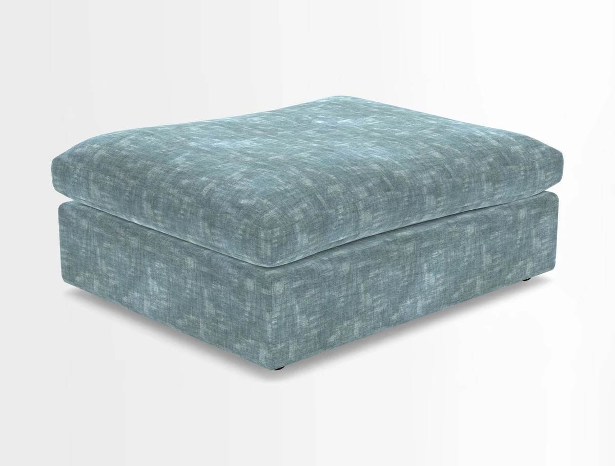 Big Softie Footstool in Two Tone Plain Biscuit