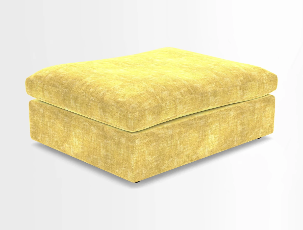 Big Softie Footstool in Two Tone Plain Biscuit