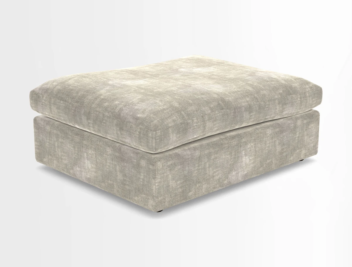 Big Softie Footstool in Two Tone Plain Biscuit