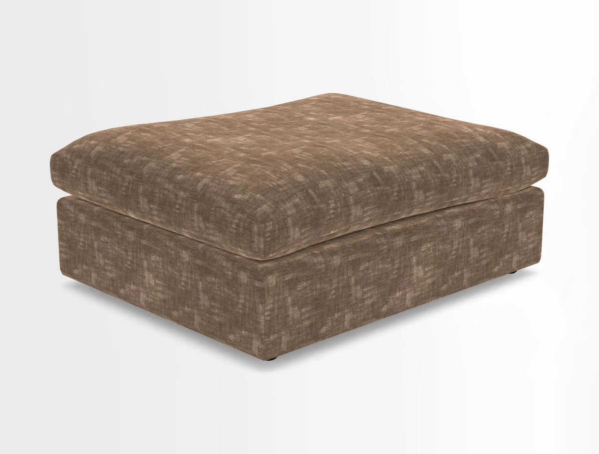 Big Softie Footstool in Two Tone Plain Biscuit