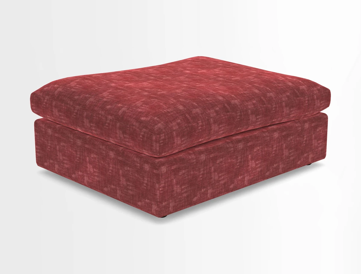 Big Softie Footstool in Two Tone Plain Biscuit