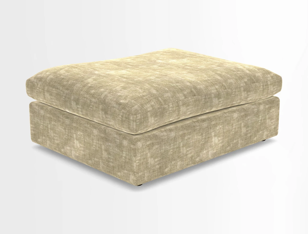 Big Softie Footstool in Two Tone Plain Biscuit