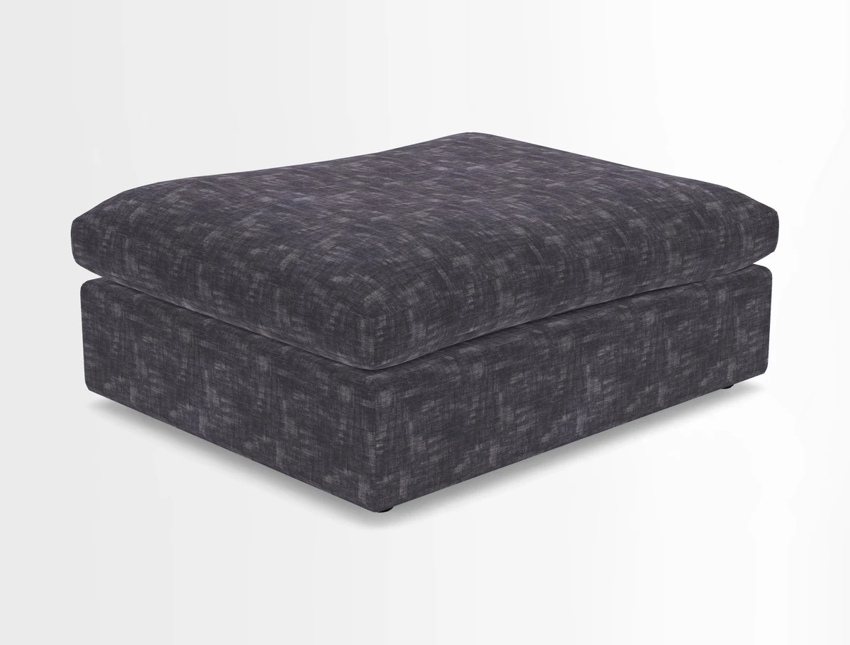 Big Softie Footstool in Two Tone Plain Biscuit