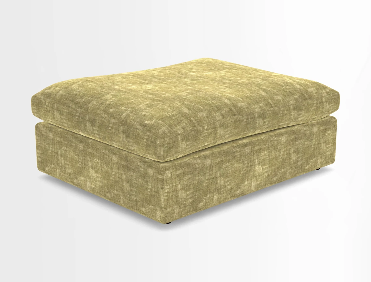 Big Softie Footstool in Two Tone Plain Biscuit