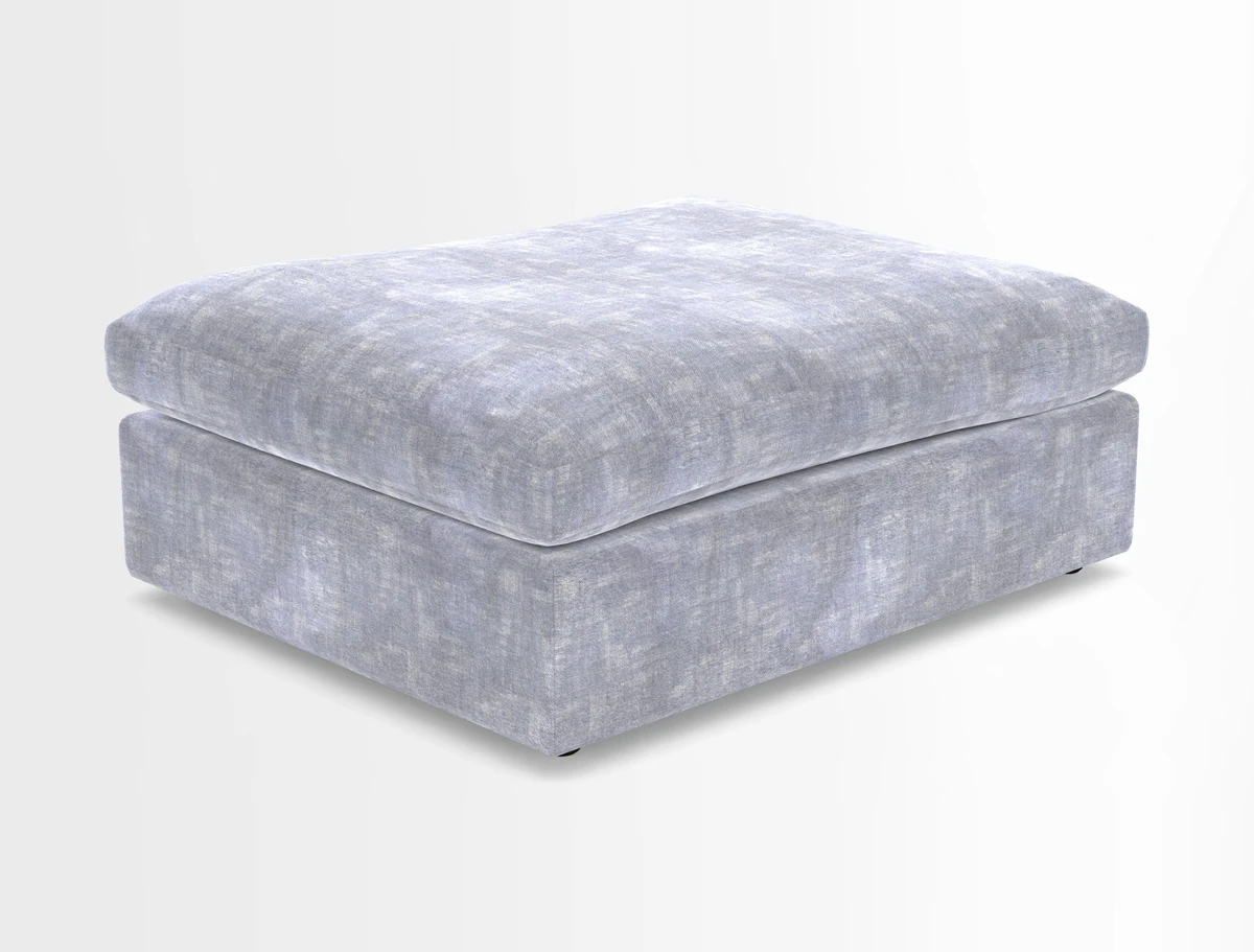 Big Softie Footstool in Two Tone Plain Biscuit