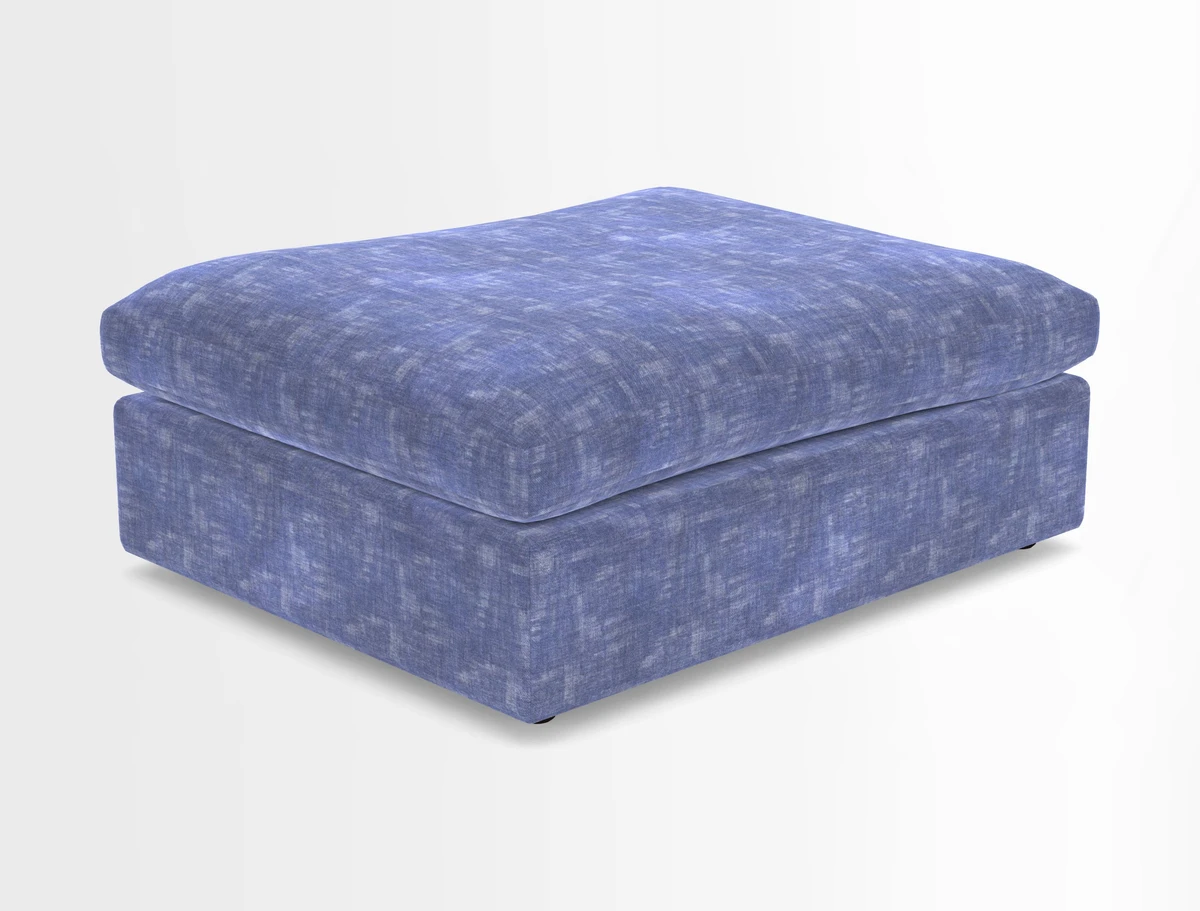 Big Softie Footstool in Two Tone Plain Biscuit