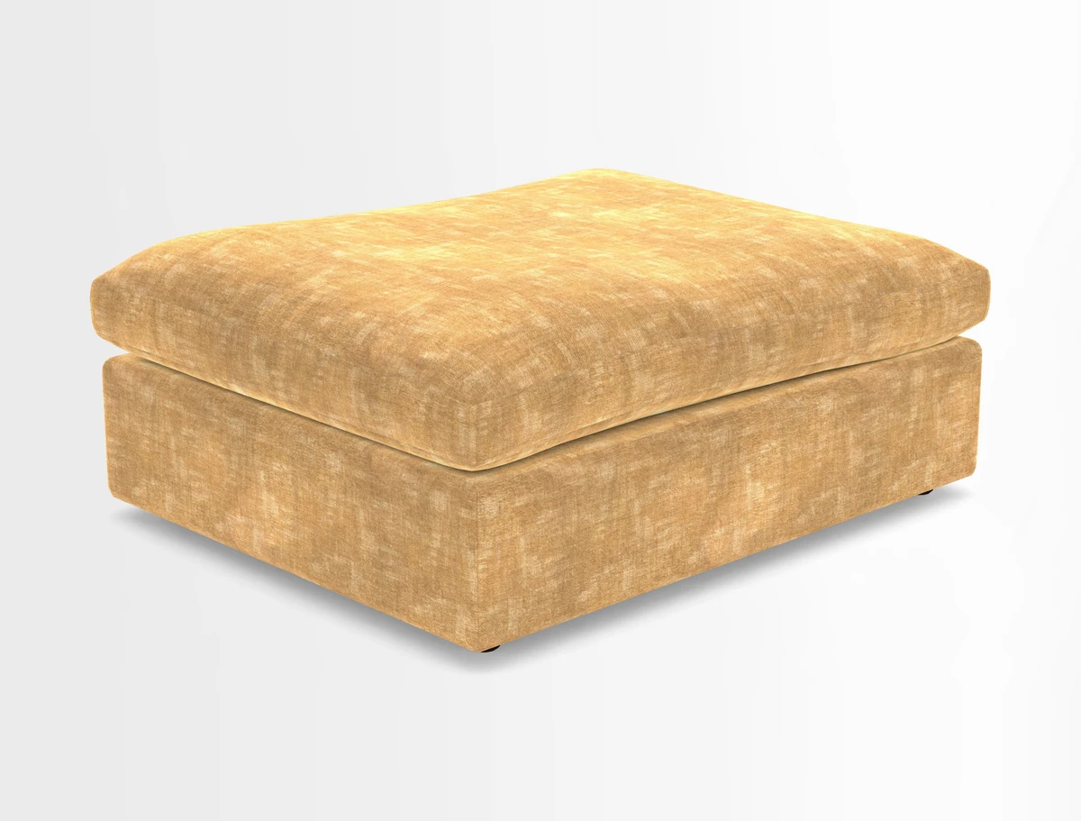 Big Softie Footstool in Two Tone Plain Biscuit