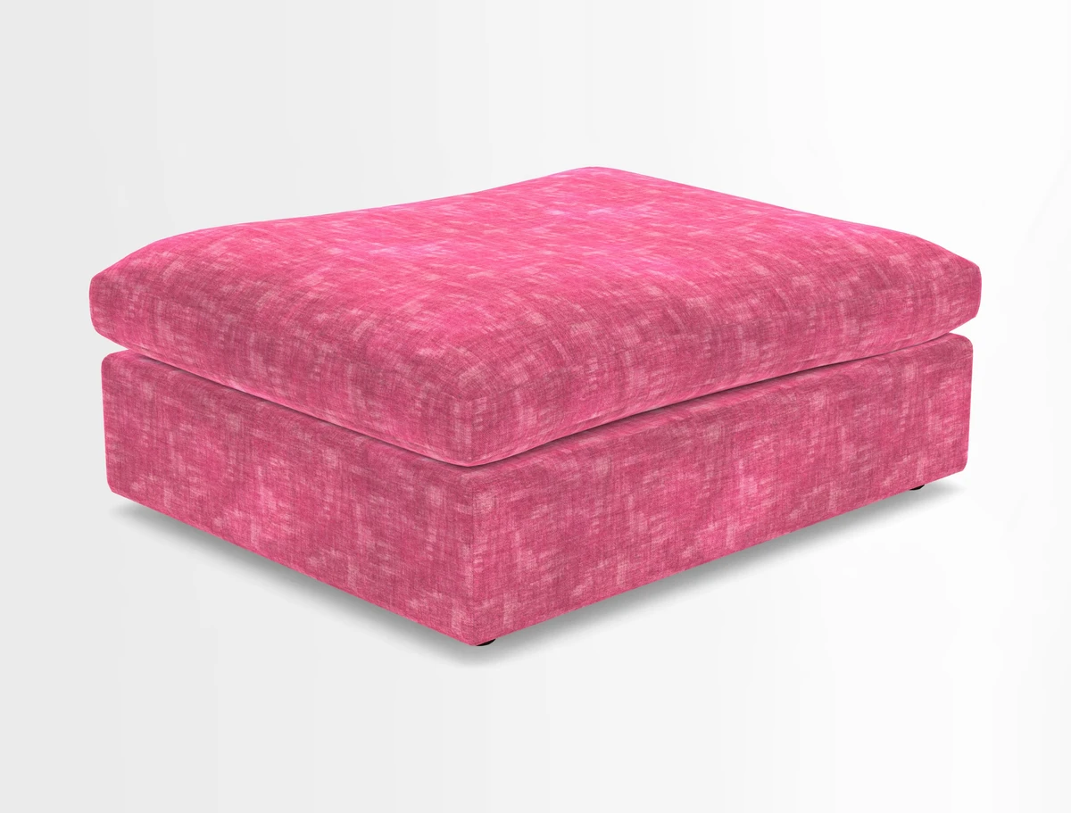 Big Softie Footstool in Two Tone Plain Biscuit