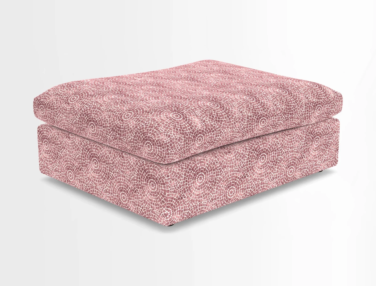 Big Softie Footstool in Two Tone Plain Biscuit