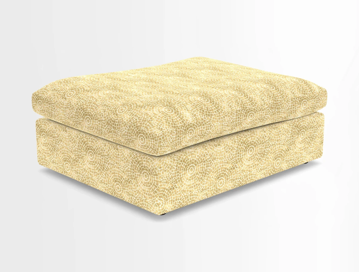 Big Softie Footstool in Two Tone Plain Biscuit