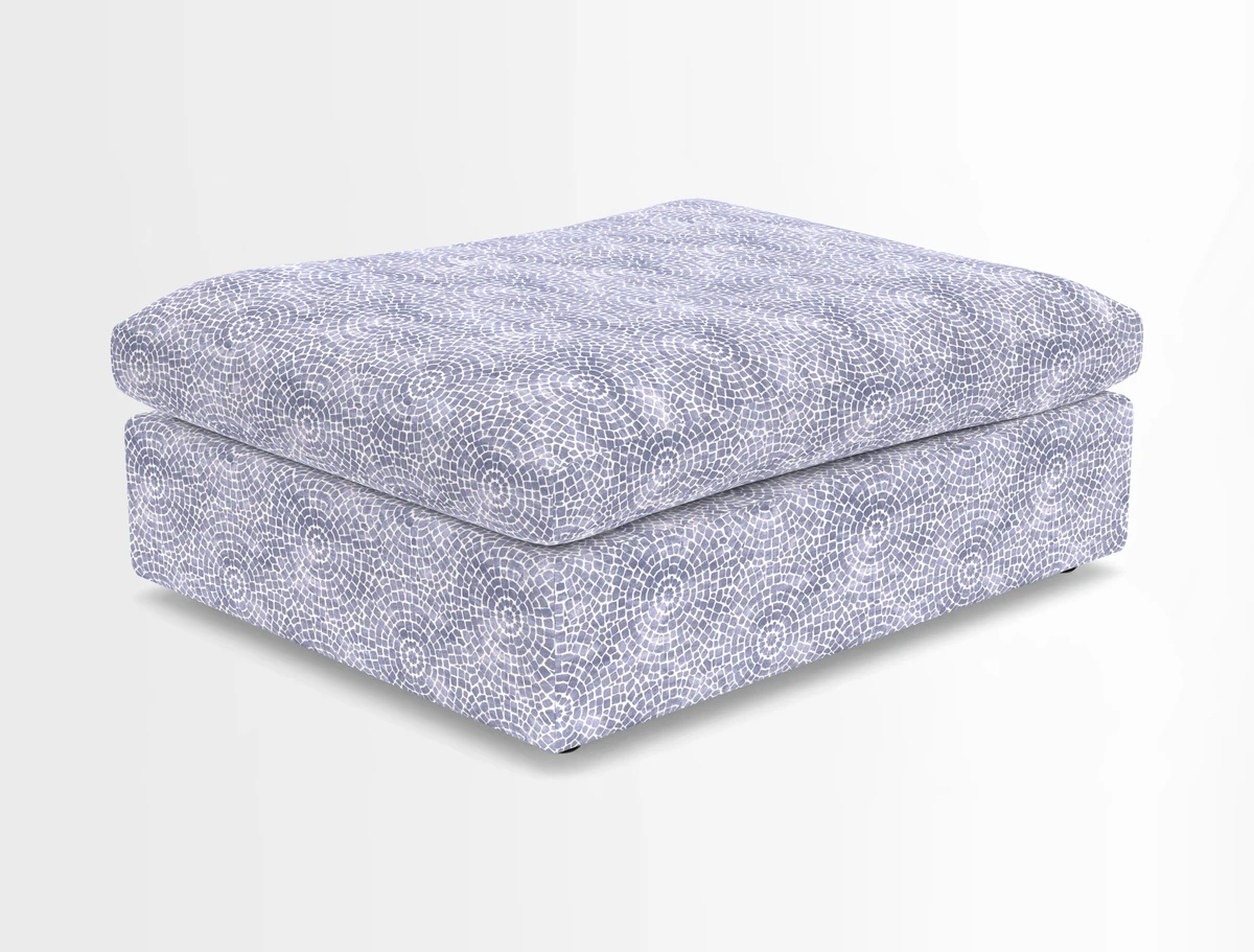 Big Softie Footstool in Two Tone Plain Biscuit