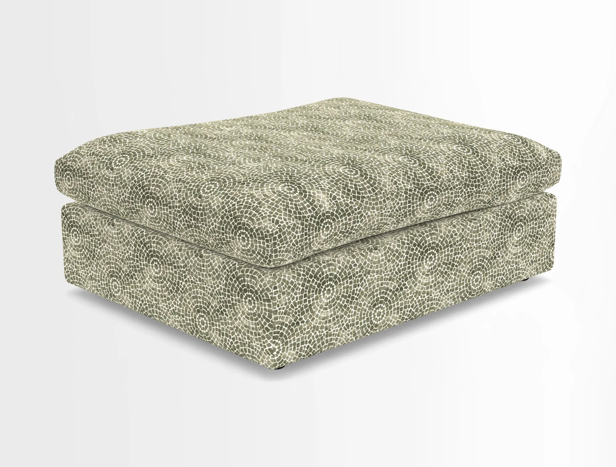 Big Softie Footstool in Two Tone Plain Biscuit