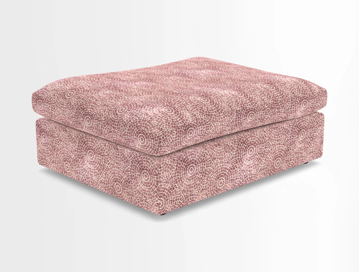 Big Softie Footstool in Two Tone Plain Biscuit