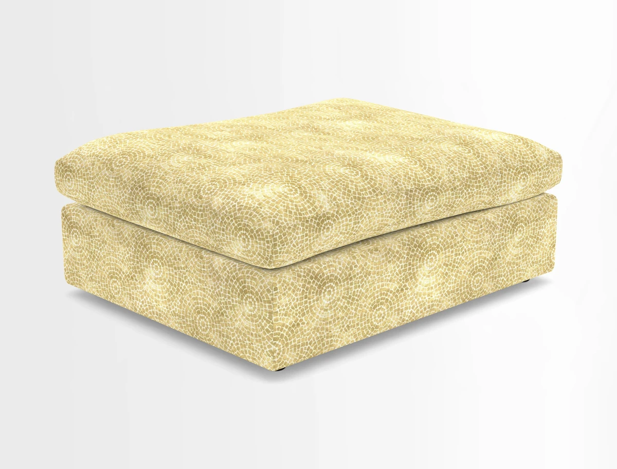 Big Softie Footstool in Two Tone Plain Biscuit