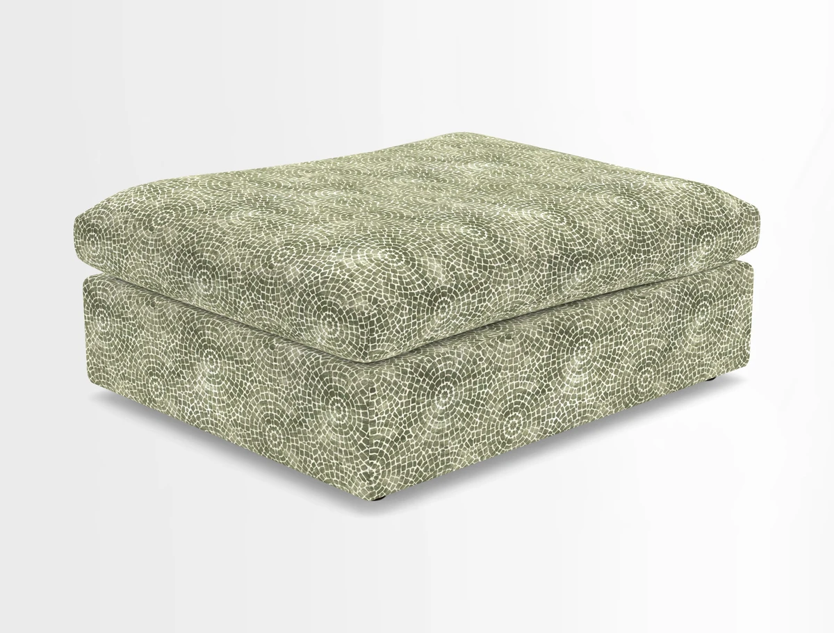 Big Softie Footstool in Two Tone Plain Biscuit