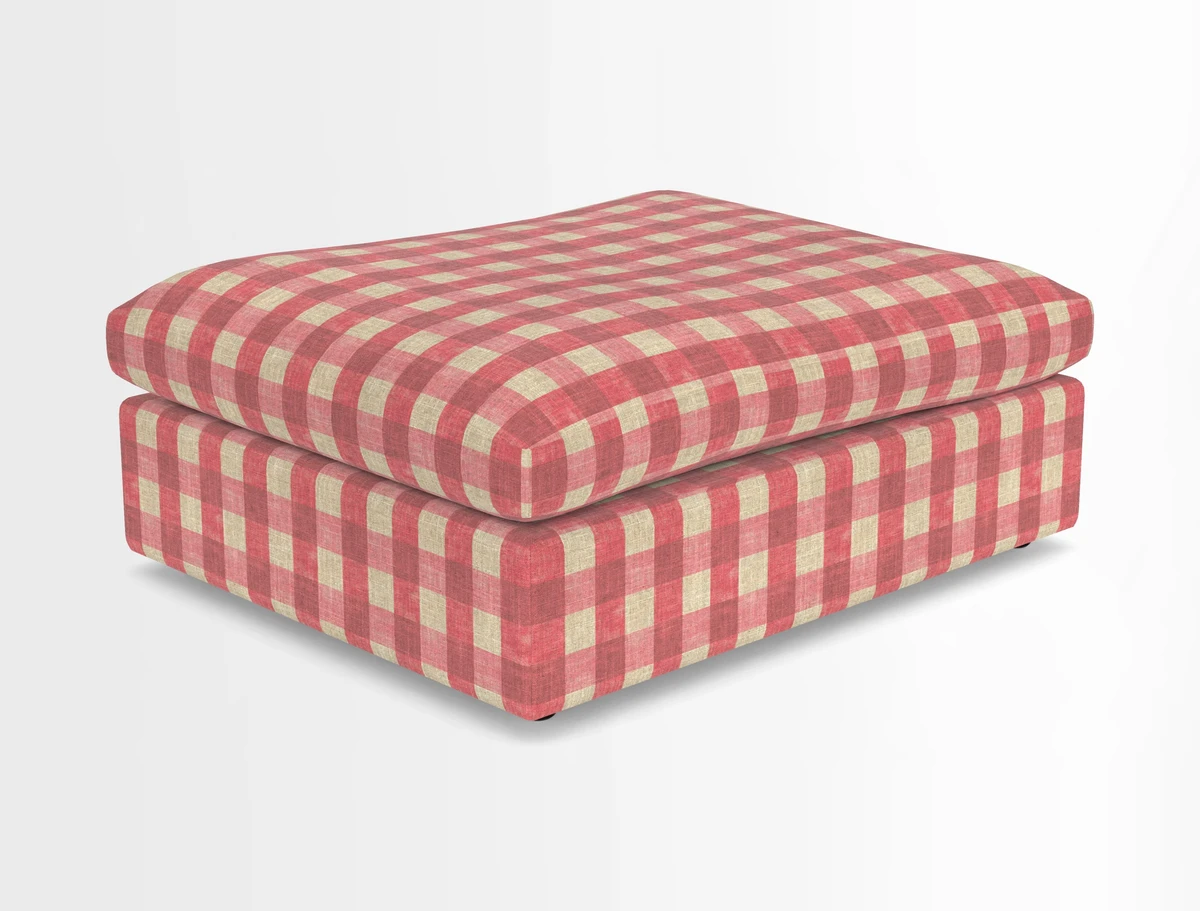 Big Softie Footstool in Two Tone Plain Biscuit