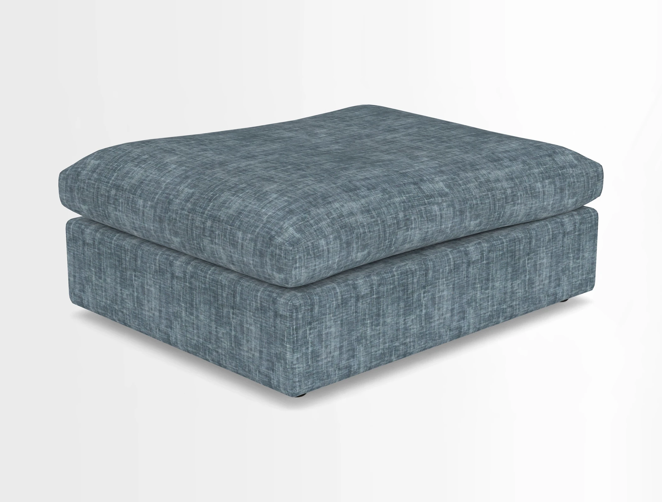 Big Softie Footstool in Two Tone Plain Biscuit