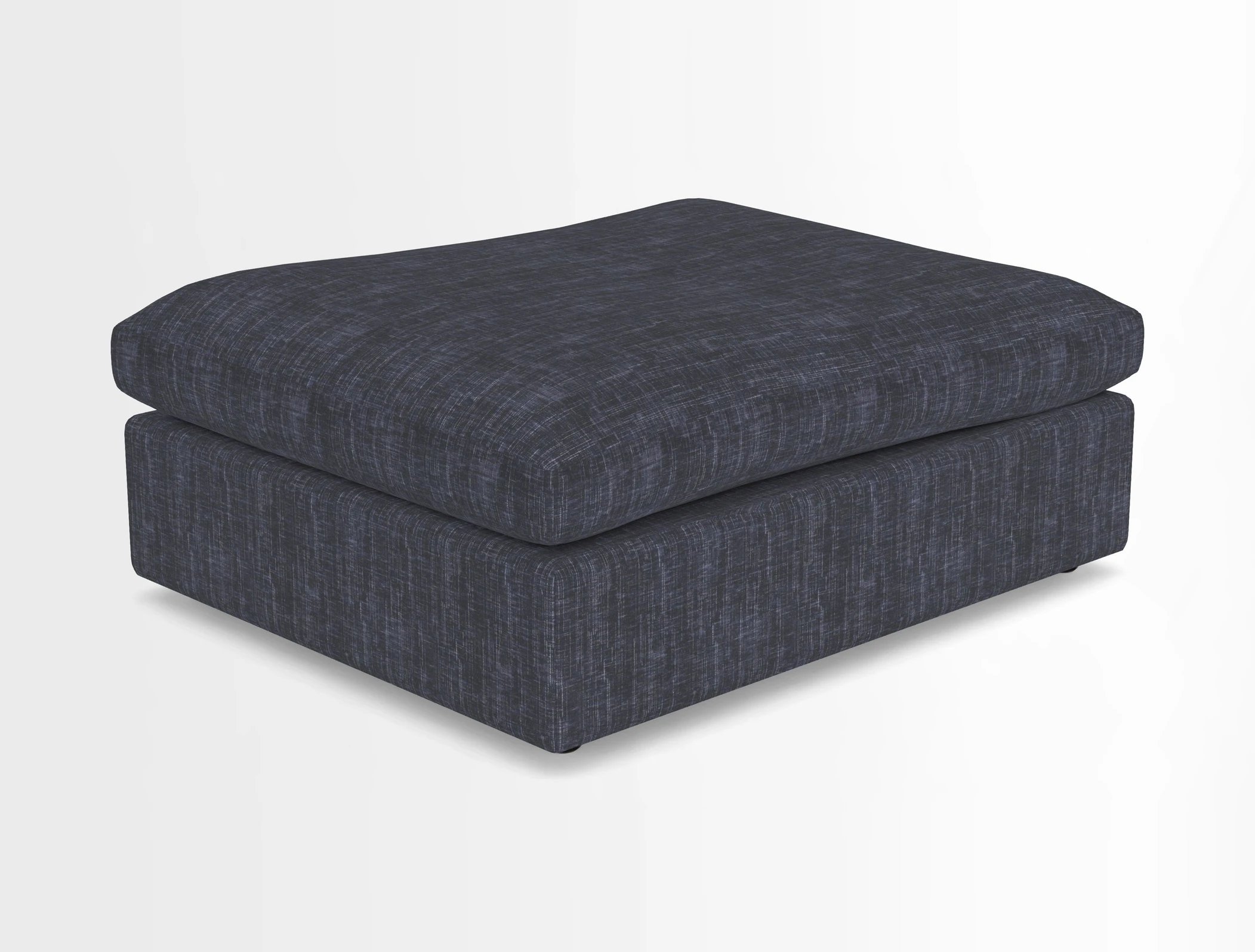 Big Softie Footstool in Two Tone Plain Biscuit