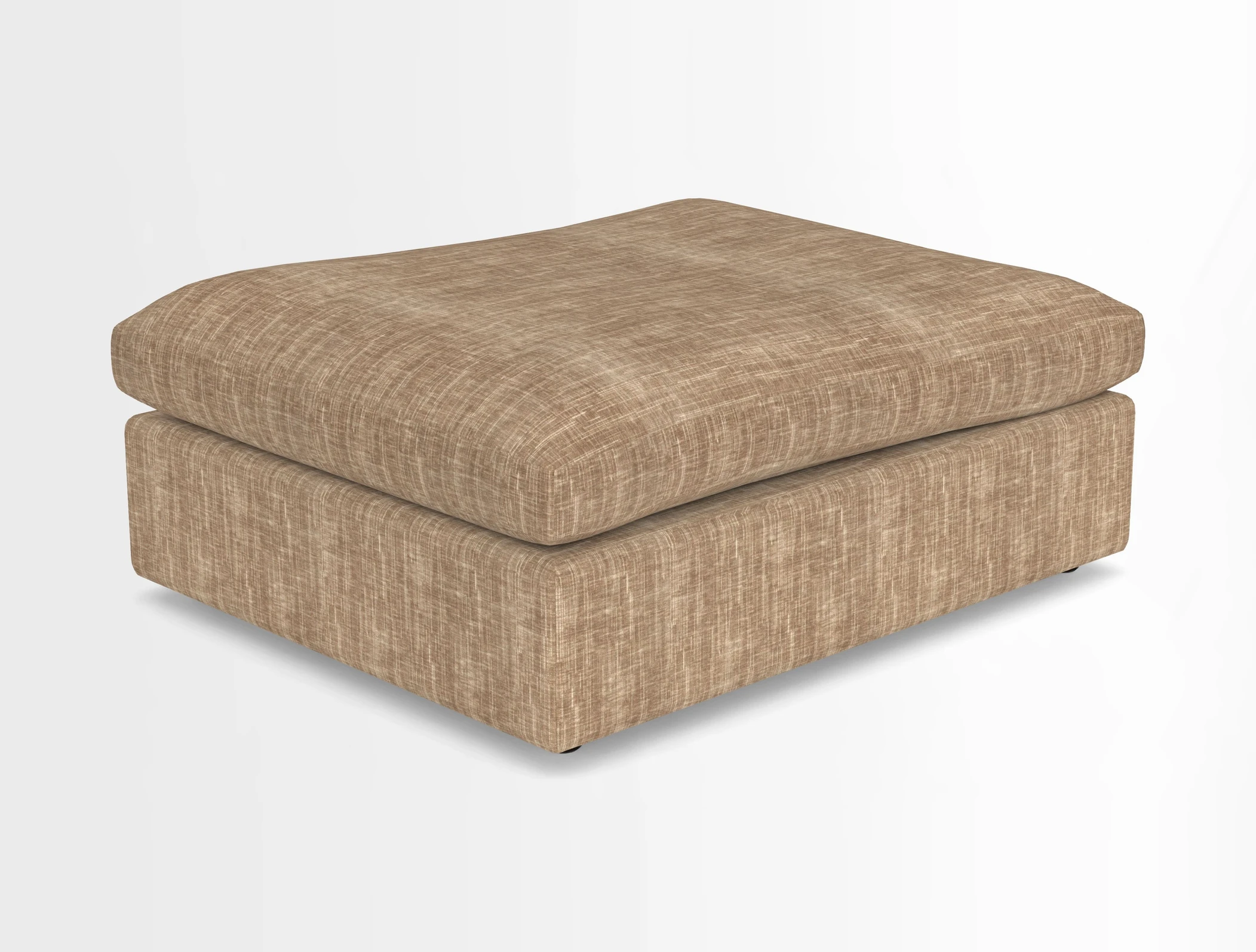 Big Softie Footstool in Two Tone Plain Biscuit