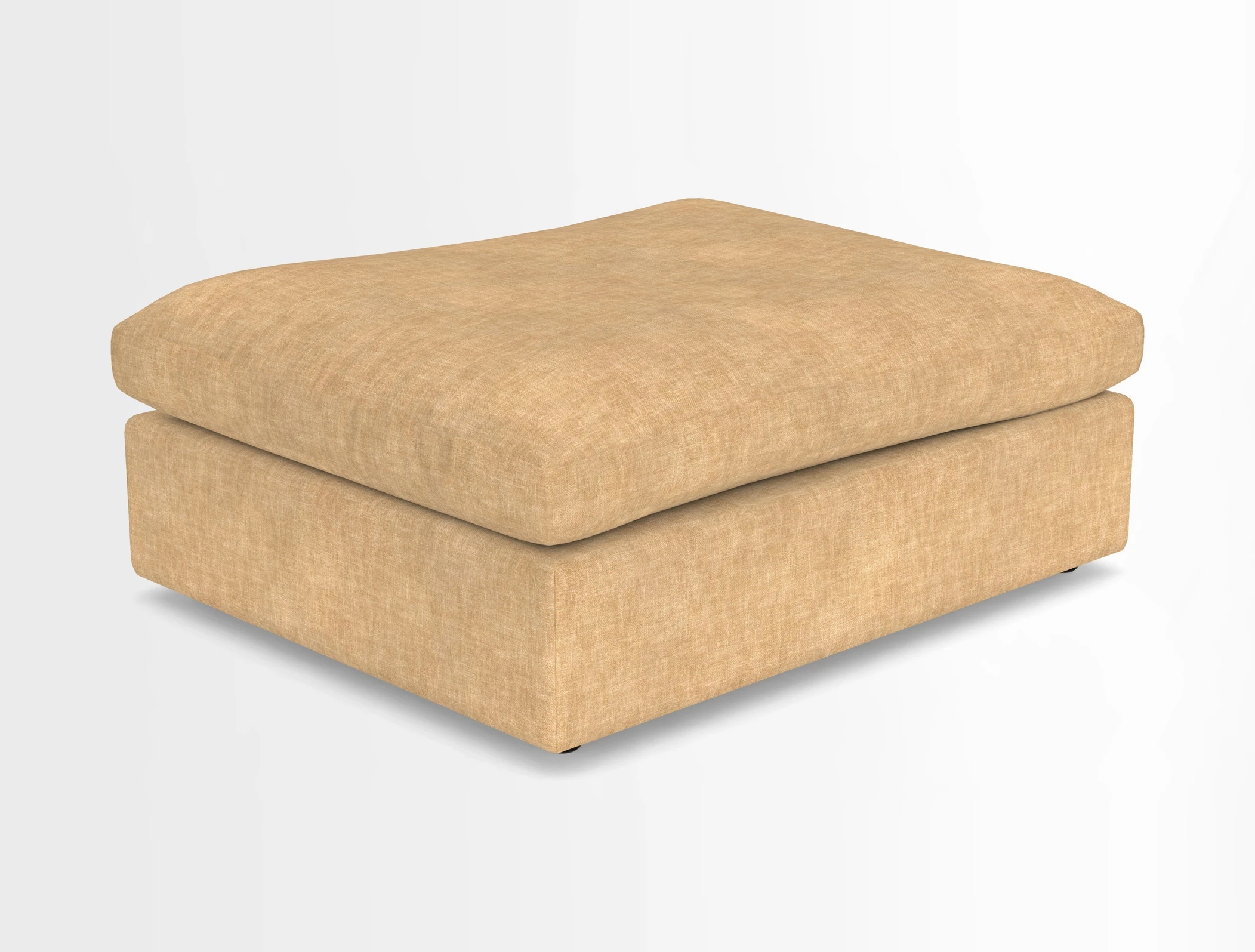 Big Softie Footstool in Two Tone Plain Biscuit