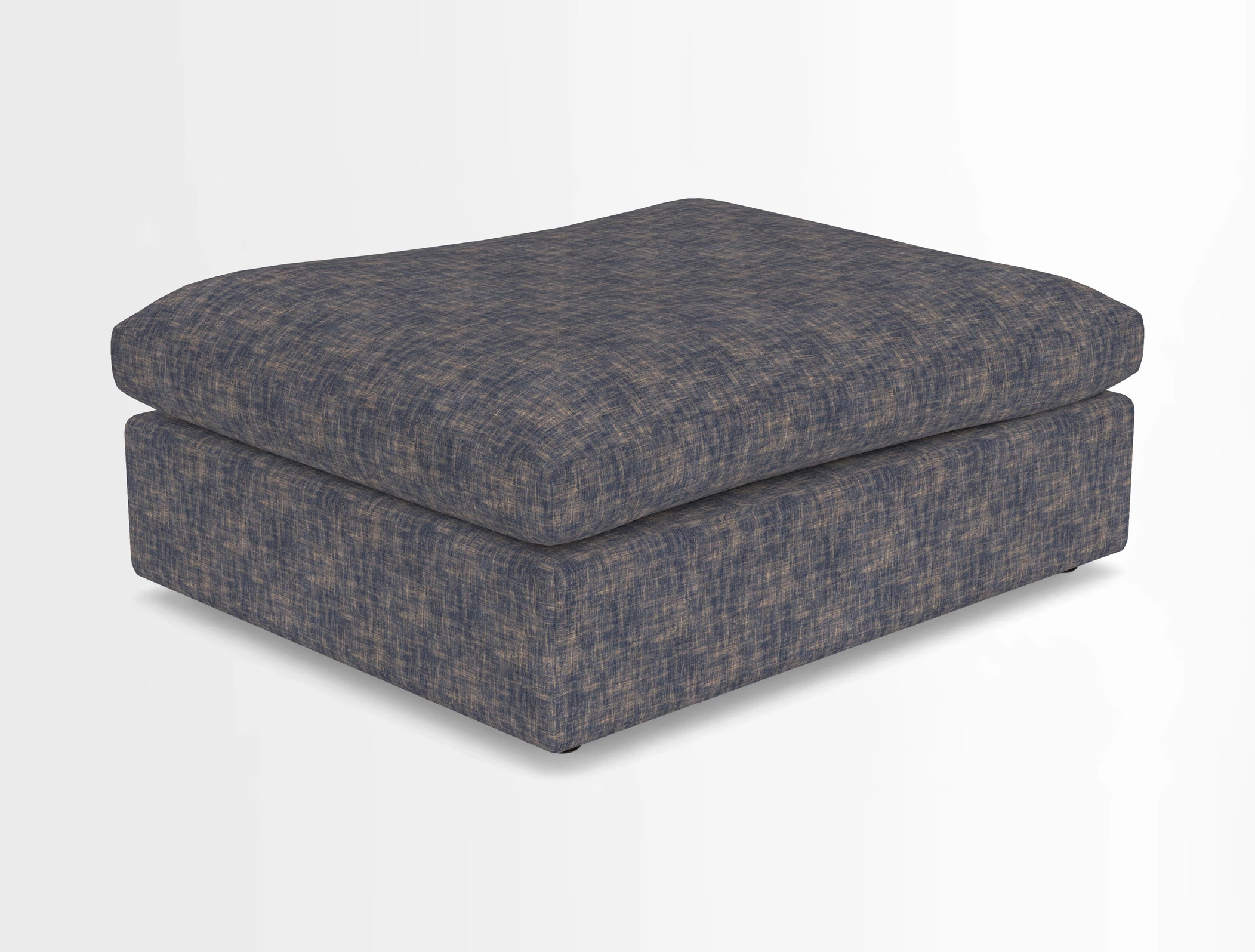 Big Softie Footstool in Two Tone Plain Biscuit