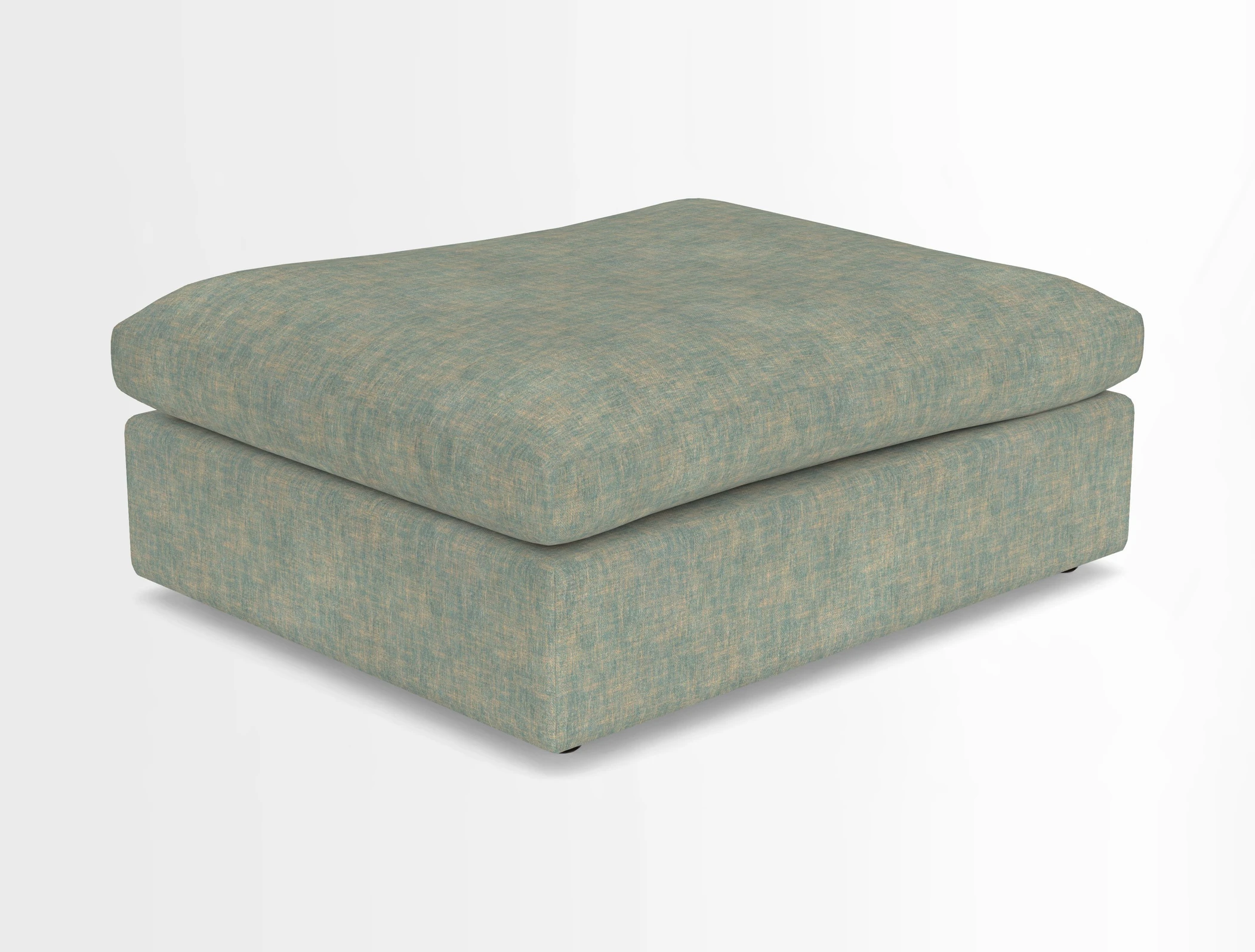 Big Softie Footstool in Two Tone Plain Biscuit