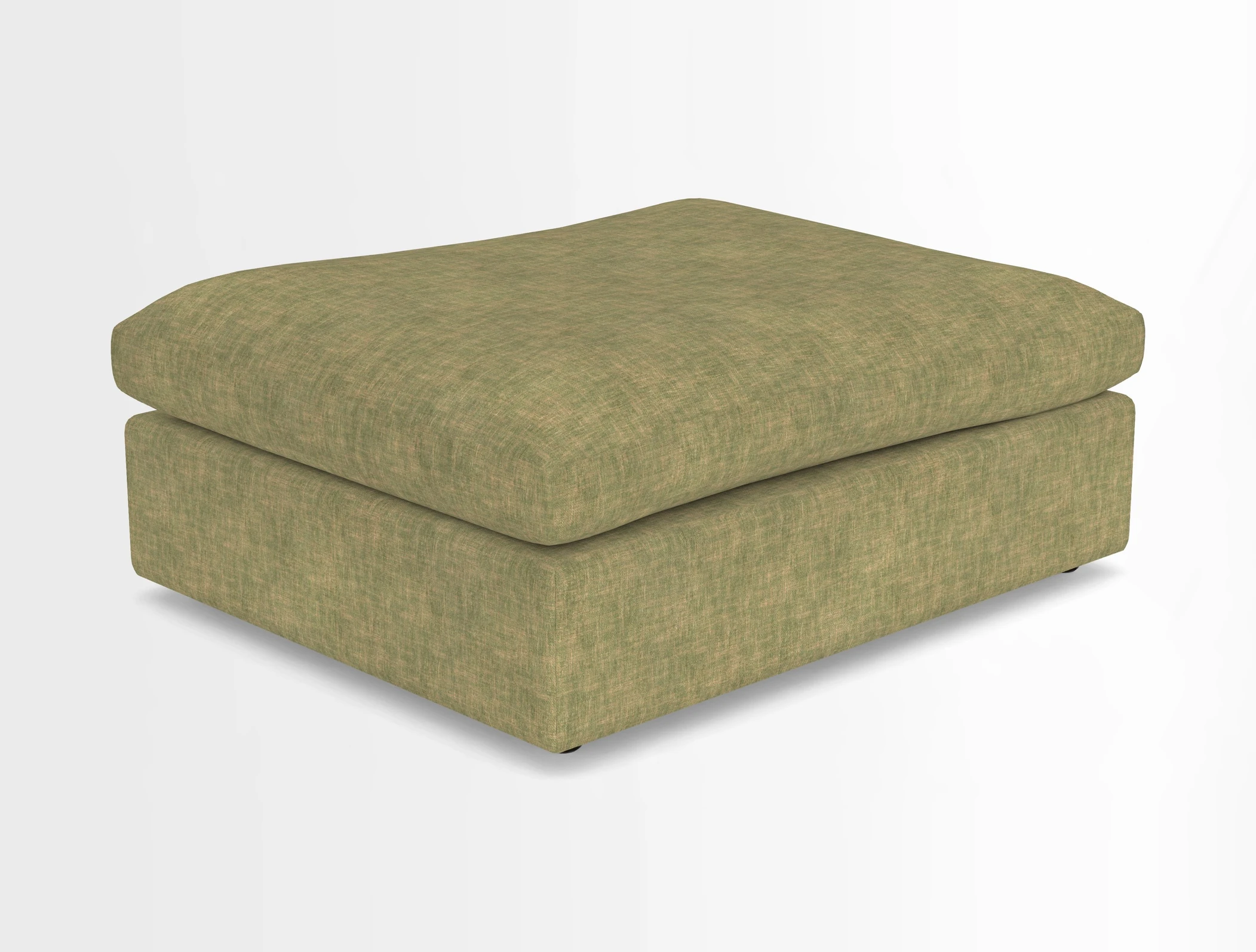 Big Softie Footstool in Two Tone Plain Biscuit